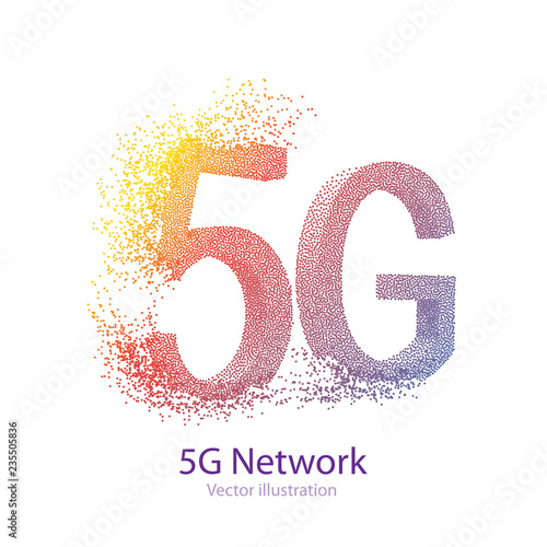 5G Technology Illustration .High Speed Internet