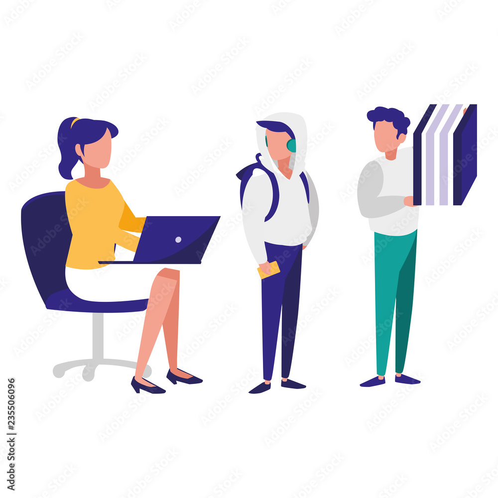 Obraz premium group of people in the workplace