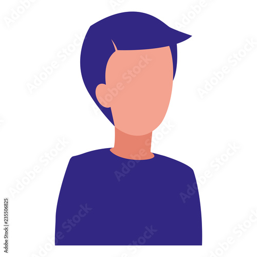 young man modeling character