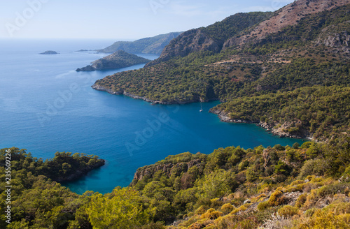 Beautiful lagoon on Lycian way in Olu Deniz, Turkey © Zzvet