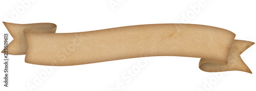 Empty paper scroll ribbon banner 6