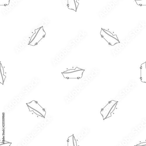 Bubblebath bathtube pattern seamless vector repeat geometric for any web design