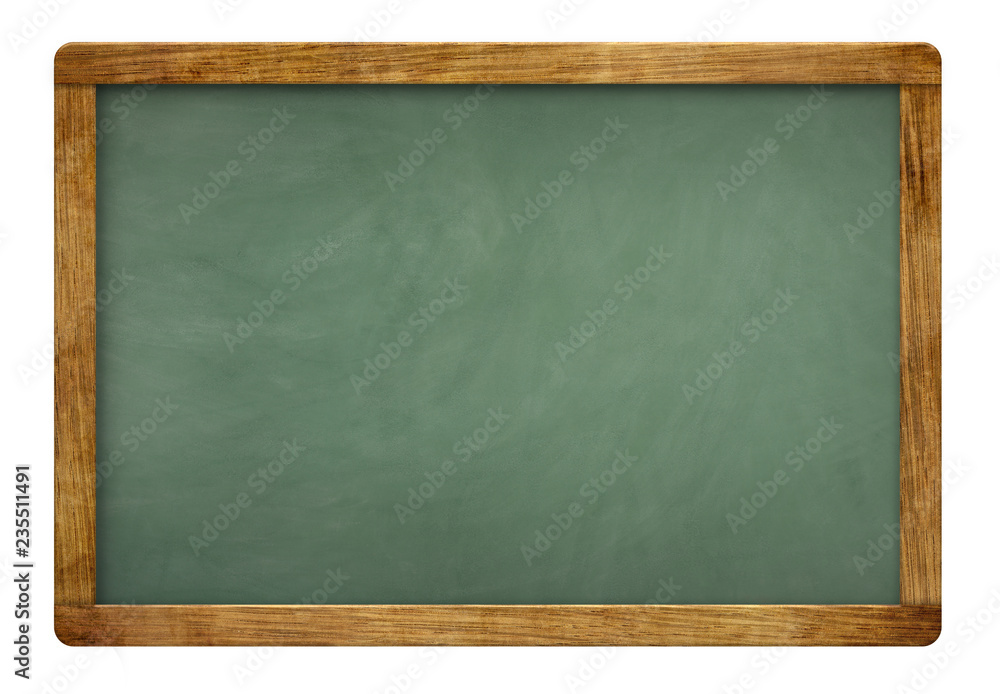 blank green slate blackboard - obrazy, fototapety, plakaty 