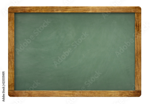 blank green slate blackboard photo