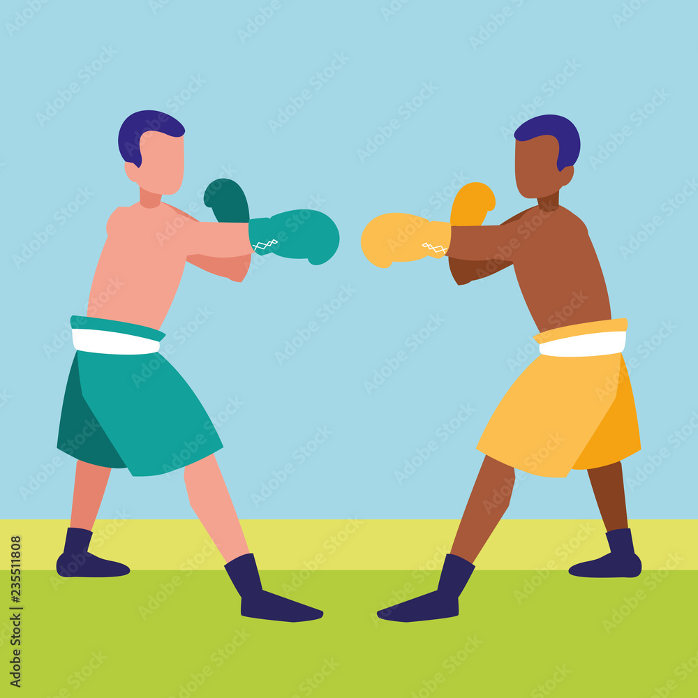 boxers fighting avatars characters boxers fighting avatars characters
