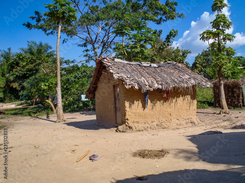 Congolese village huts
