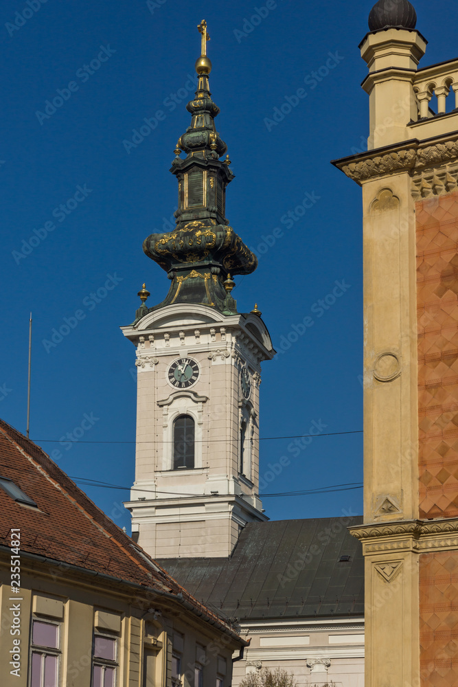 Fototapeta premium Orthodox Cathedral Church of Saint George in City of Novi Sad, Vojvodina, Serbia
