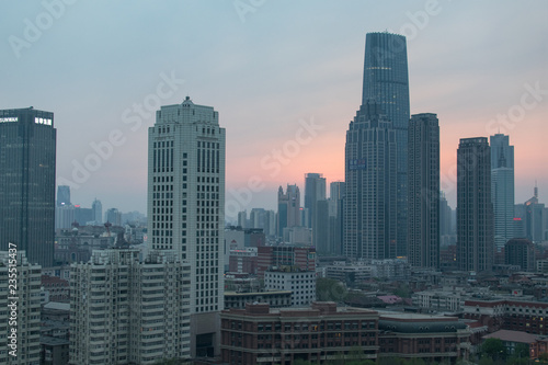 Tianjin Skyline Blue Hour