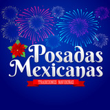 Posadas Mexicanas, Posadas is a Mexican traditional christmas celebration, december holiday