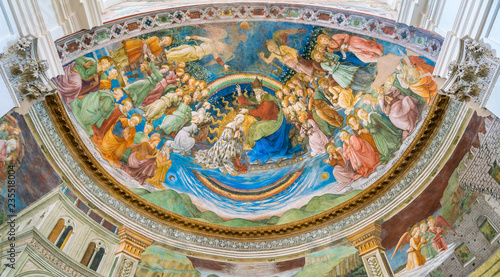 Frescoed apse by Filippo Lippi, in the Duomo of Spoleto. Umbria, central Italy. photo