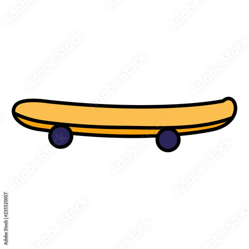 skateboard sport isolated icon