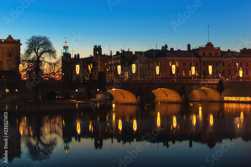 Cityscape of Stockholm duri...