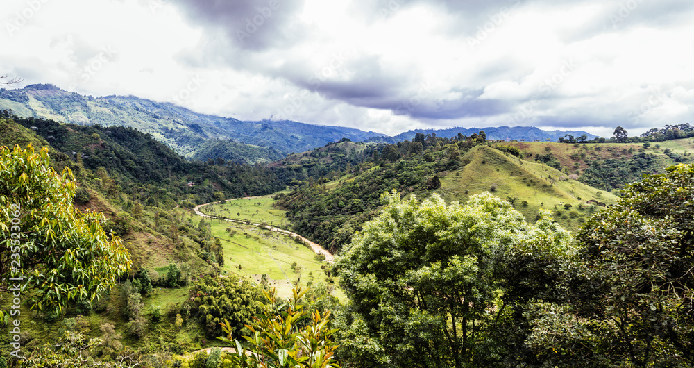 Kolumbien Hochland Panorama mit toller Berglandschaft