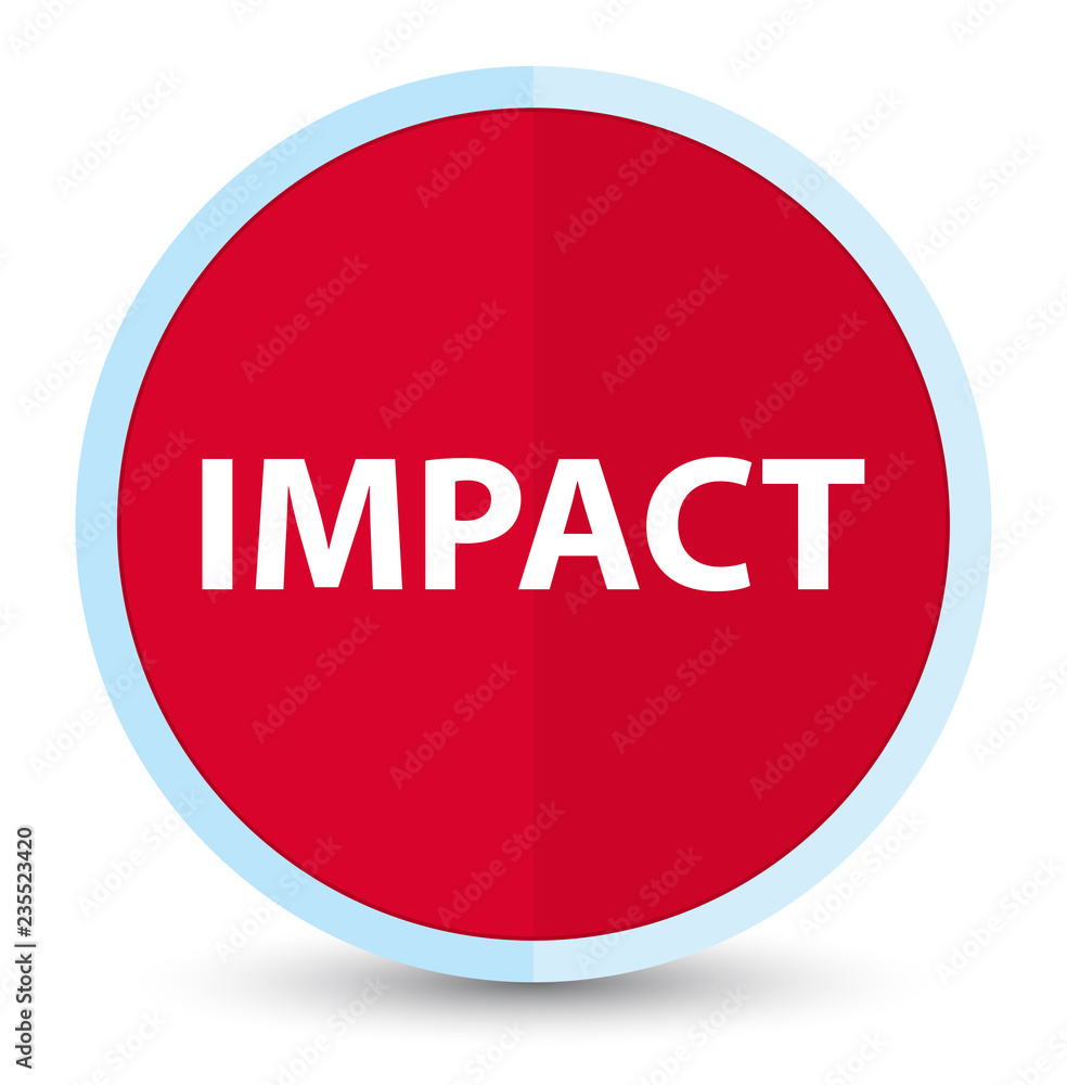 Impact flat prime red round button Impact flat prime red round button