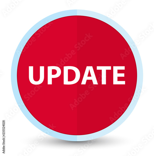 Update flat prime red round button
