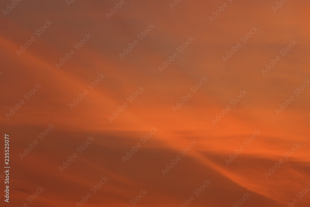Dramatic view on a orange sky (background)