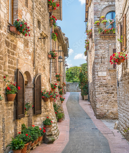 A picturesque sight in Assisi. Province of Perugia, Umbria, central Italy.