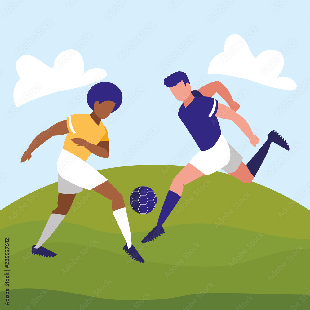 young athletes playing soccer young athletes playing soccer