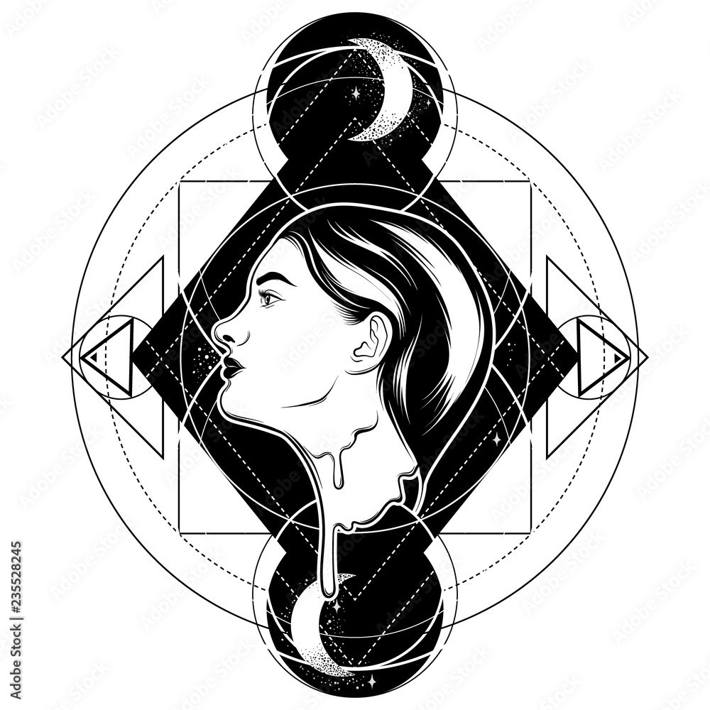 Melt The Lady Horoscope Tattoo Tops Tシャツ | endageism.com