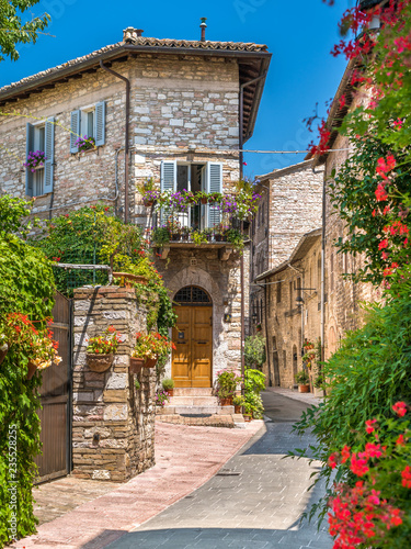 A picturesque sight in Assisi. Province of Perugia  Umbria  central Italy.