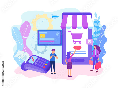 Paying by card using a mobile phone