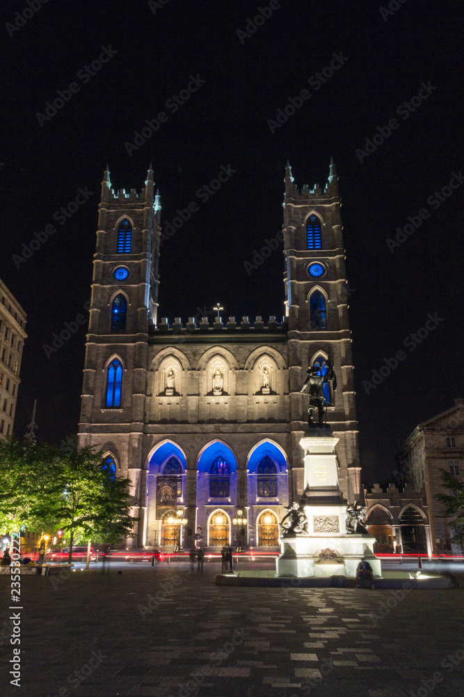 Basilica of Notre-Dame in Montreal (Canada)