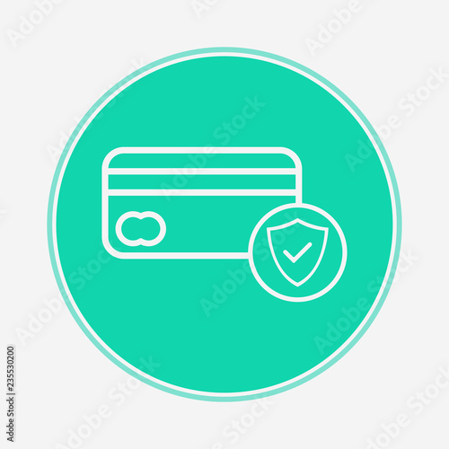 Credit card vector icon sign symbol