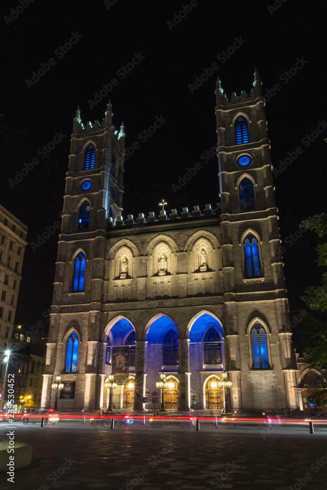 Basilica of Notre-Dame in Montreal (Canada)