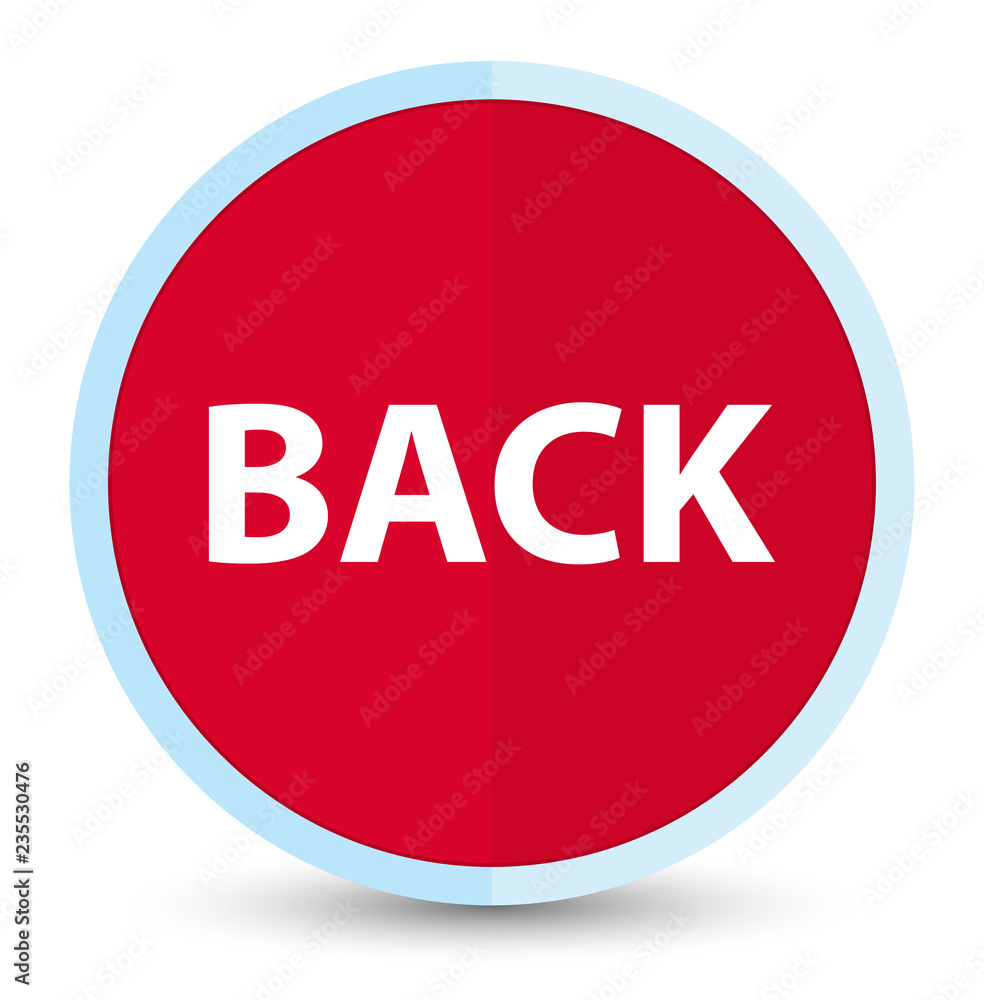 Back flat prime red round button Back flat prime red round button