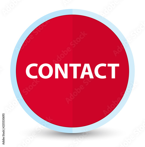 Contact flat prime red round button