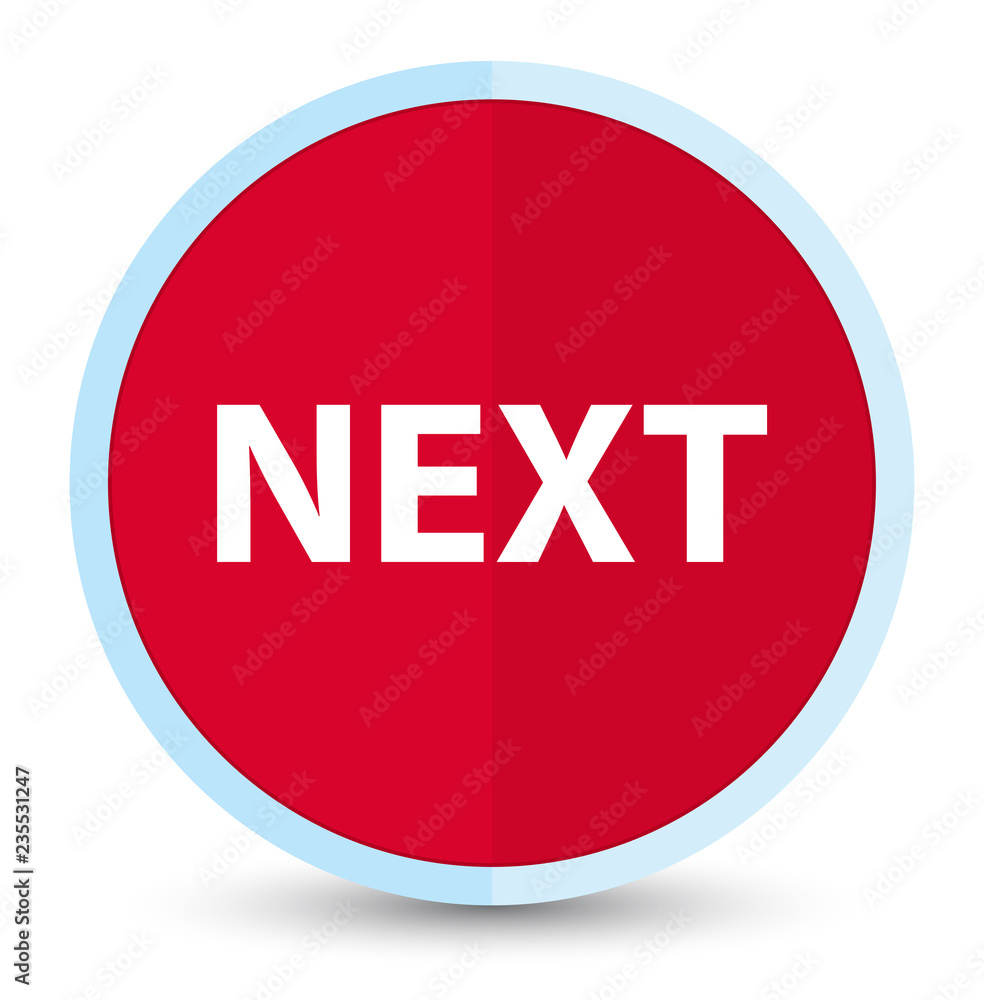 Next flat prime red round button Next flat prime red round button