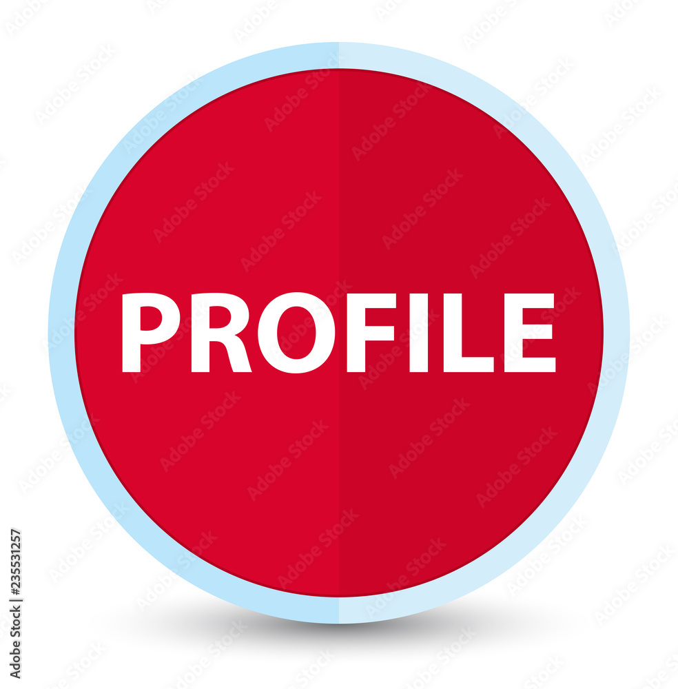 Profile flat prime red round button Profile flat prime red round button