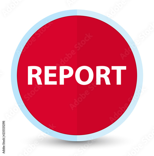 Report flat prime red round button