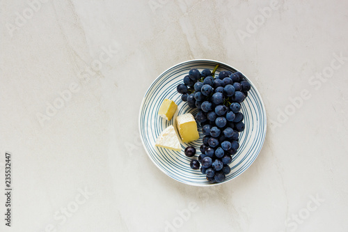 Fresh grape in plate