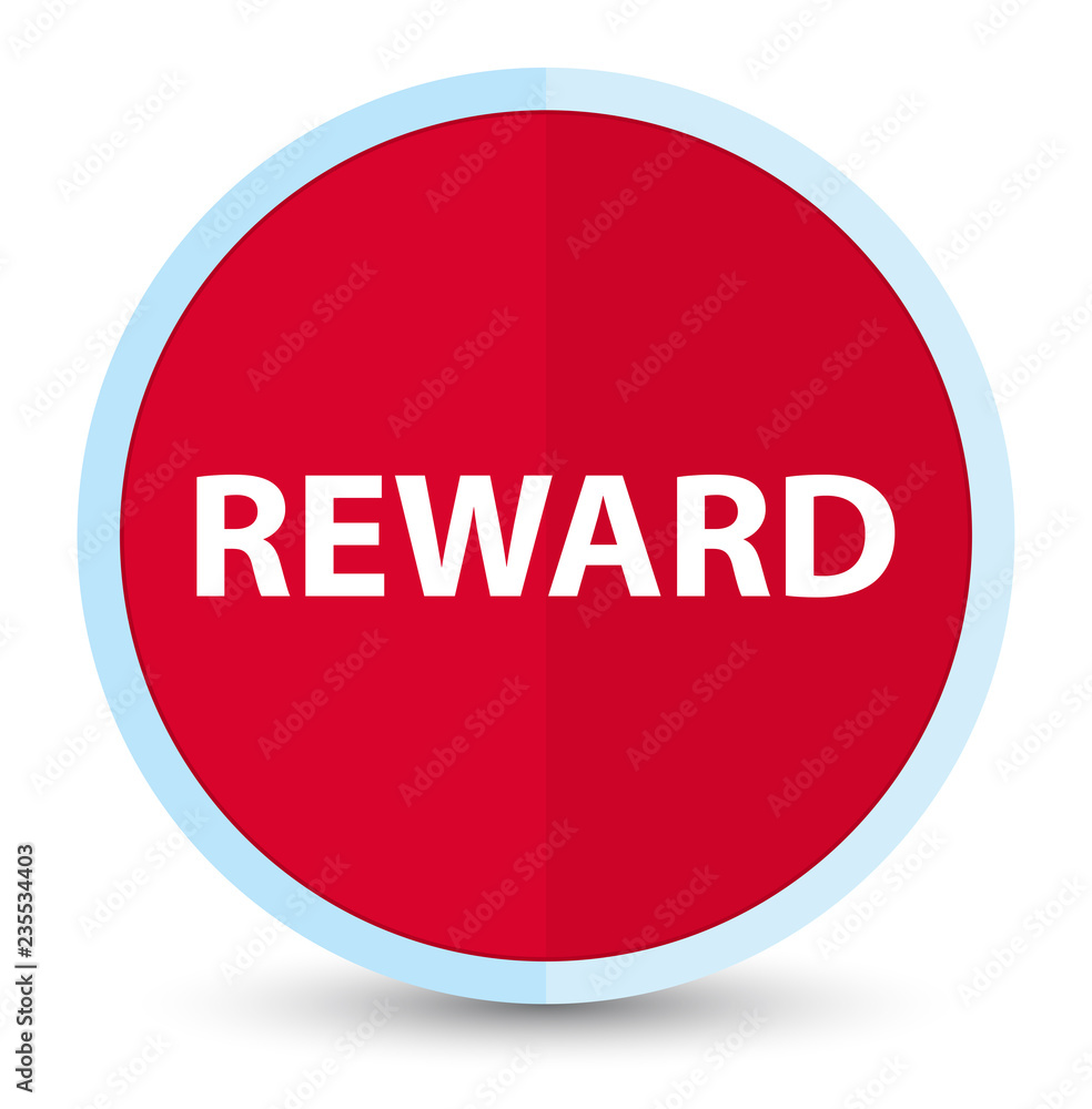 Reward flat prime red round button Reward flat prime red round button