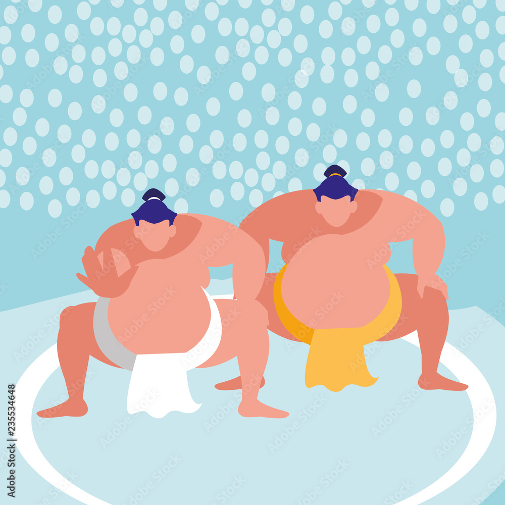 Fototapeta premium sumo wrestler design