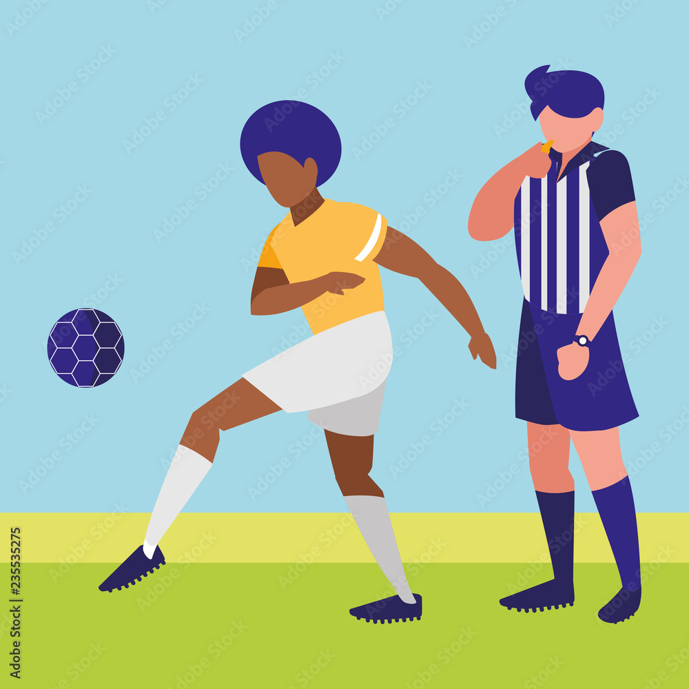 Soccer referee design Soccer referee design