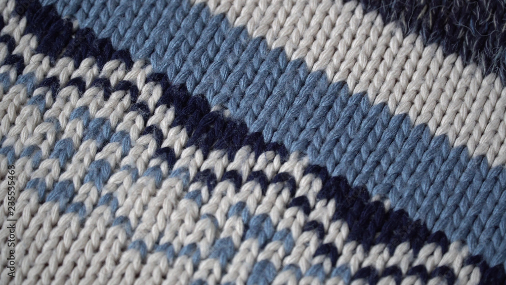 The texture of a warm wool sweater.Close-up The texture of a warm wool sweater.Close-up