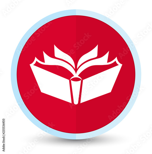 Translation icon flat prime red round button
