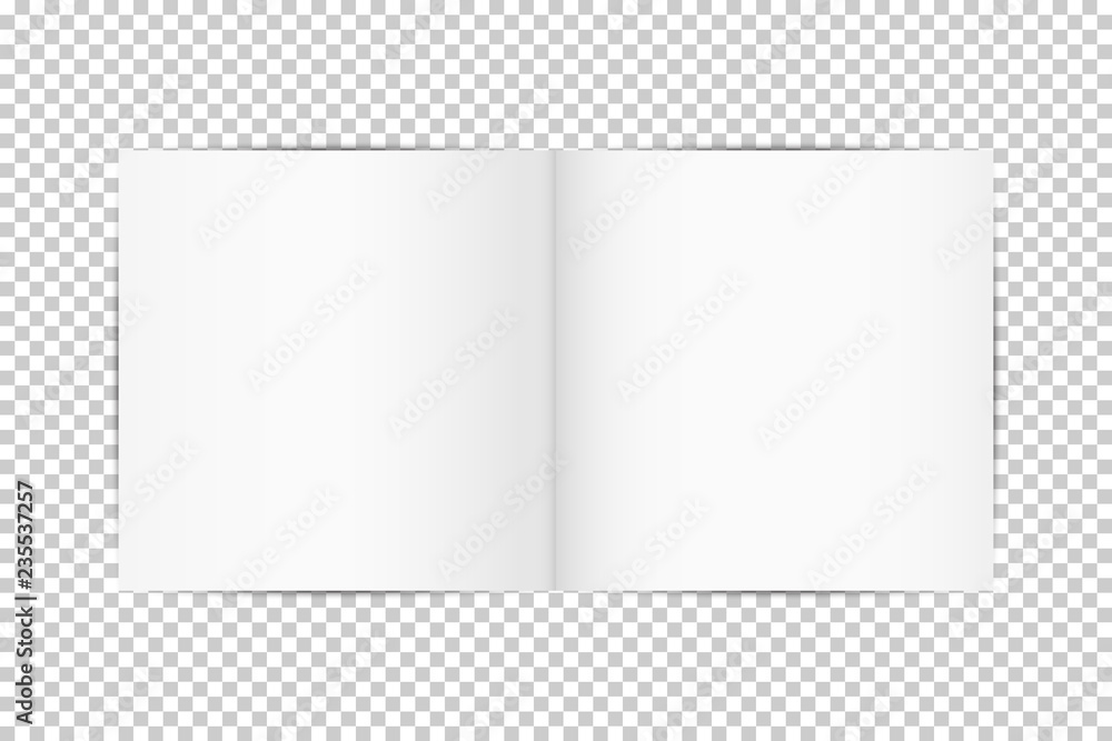 sheet of white paper with the shadow, template for your design. sheet of white paper with the shadow, template for your design.