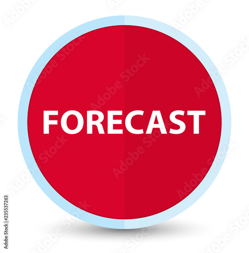 Forecast flat prime red round button