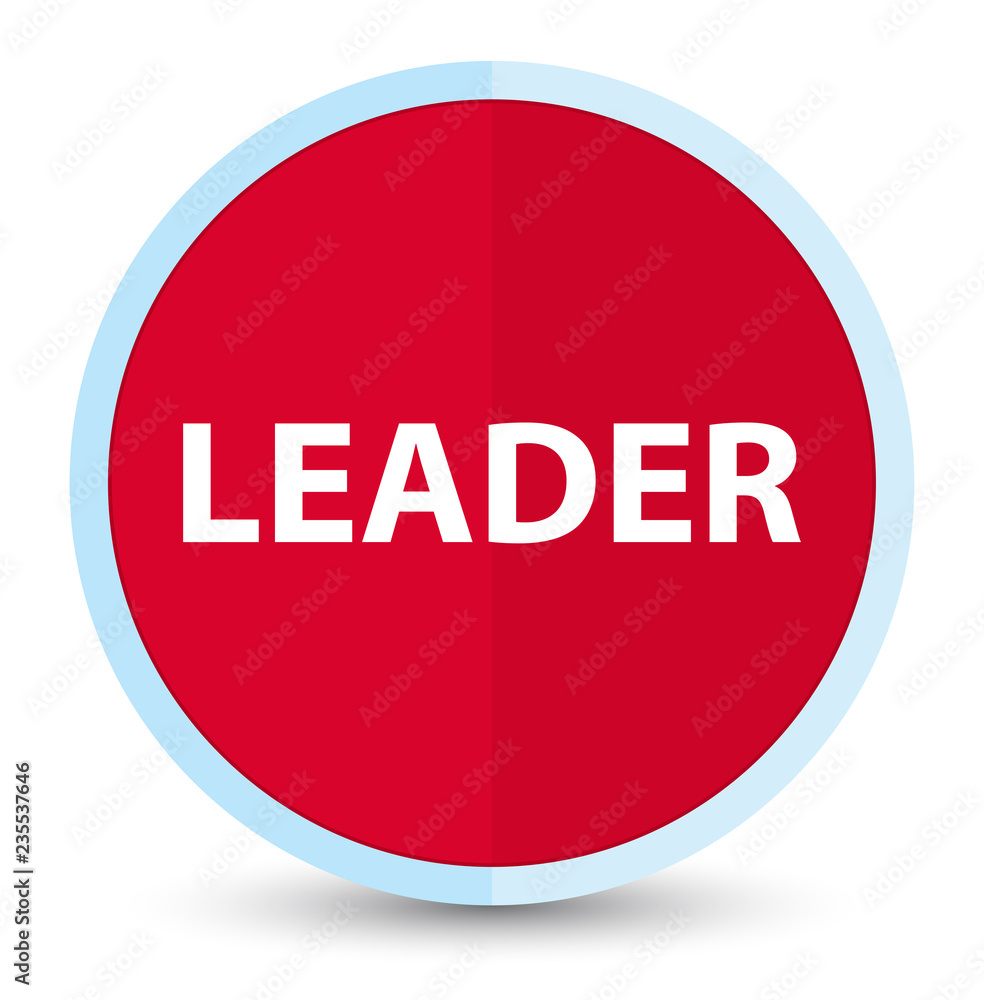 Leader flat prime red round button Leader flat prime red round button