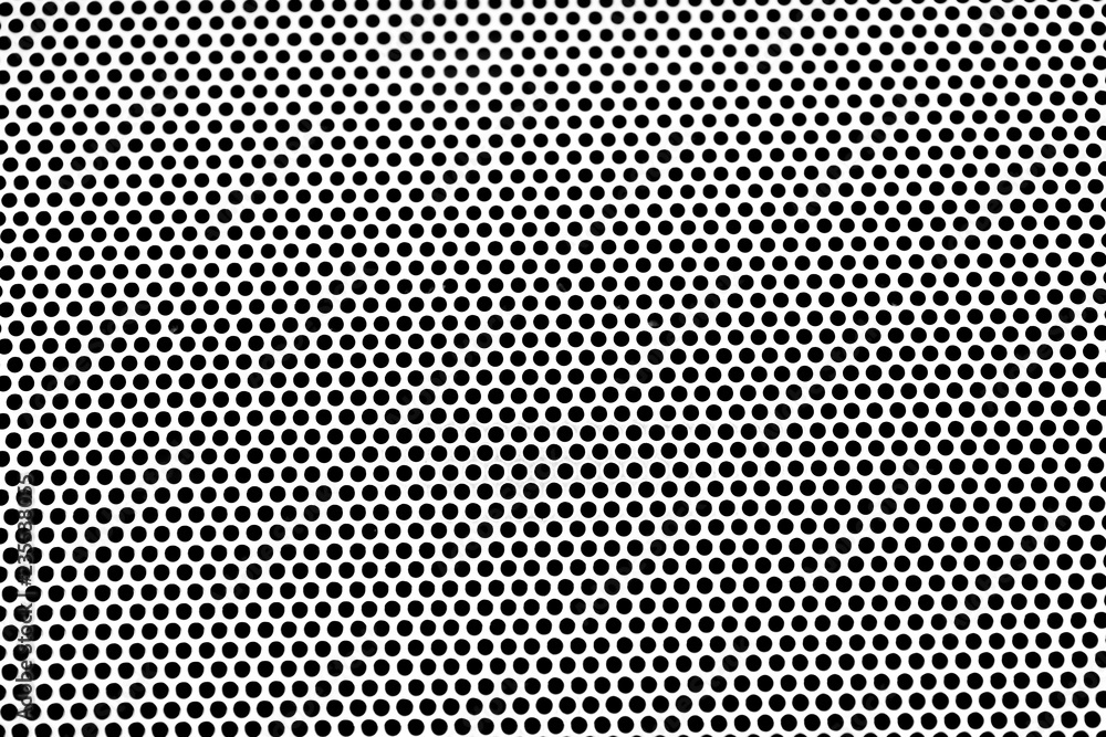 Aluminum grating texture background. metal plate with holes