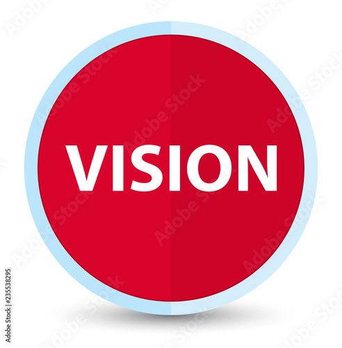 Vision flat prime red round button