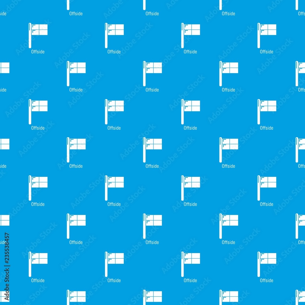 Offside pattern vector seamless blue repeat for any use