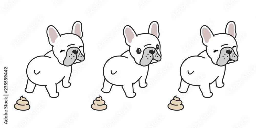 dog vector french bulldog poo cartoon character illustration symbol doodle  Stock Vector | Adobe Stock