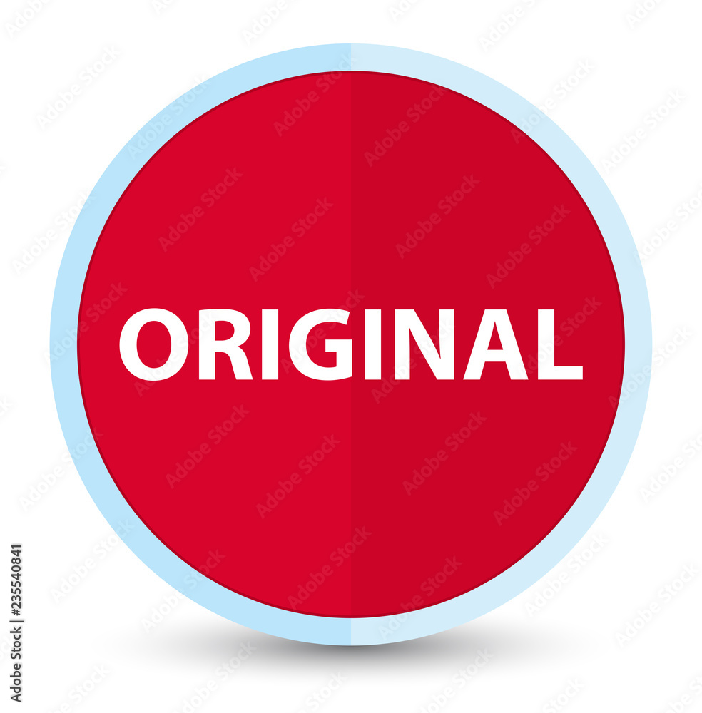 Original flat prime red round button Original flat prime red round button