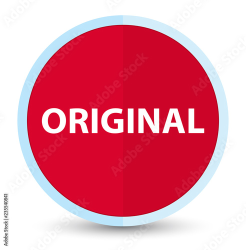 Original flat prime red round button