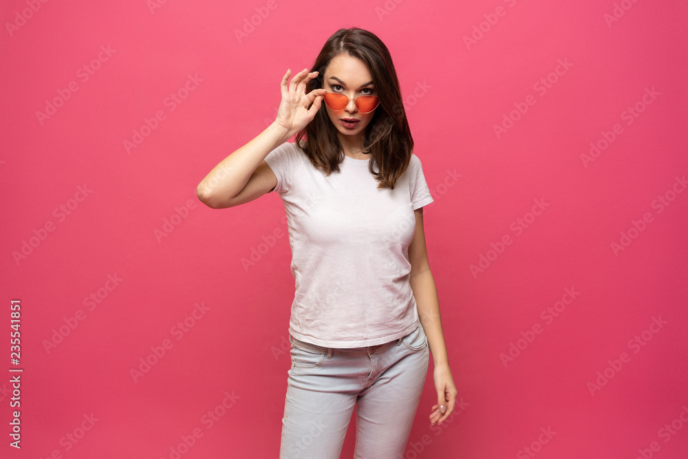 Casual girl having fun - people, style and fashion concept. Casual girl having fun - people, style and fashion concept.