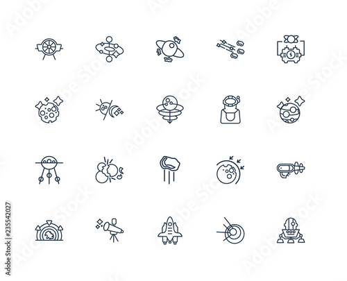 Lander, Black hole, Space shuttle, Telescope, Stargate, Generato